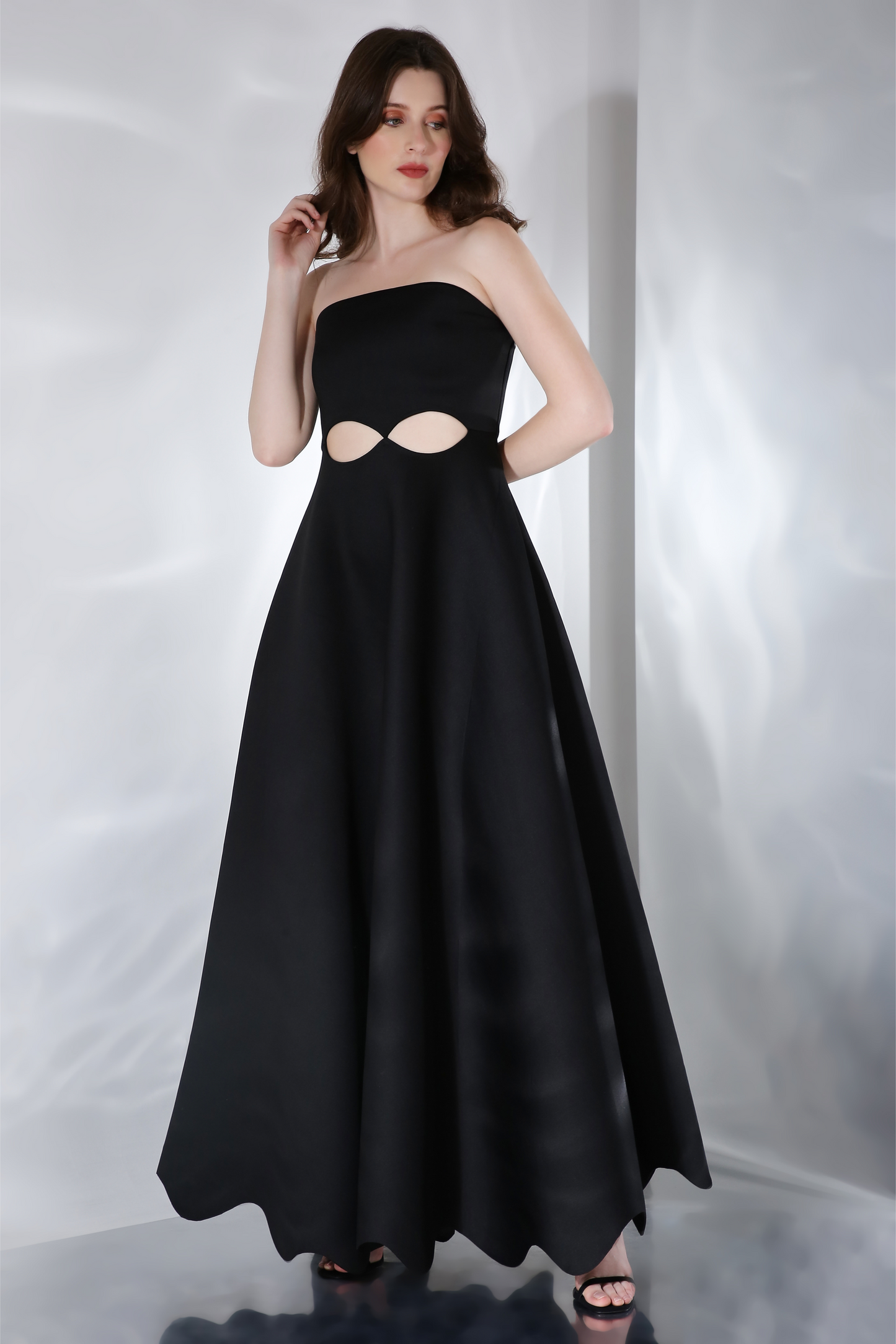 Francesca + Detachable Wavy Wrap