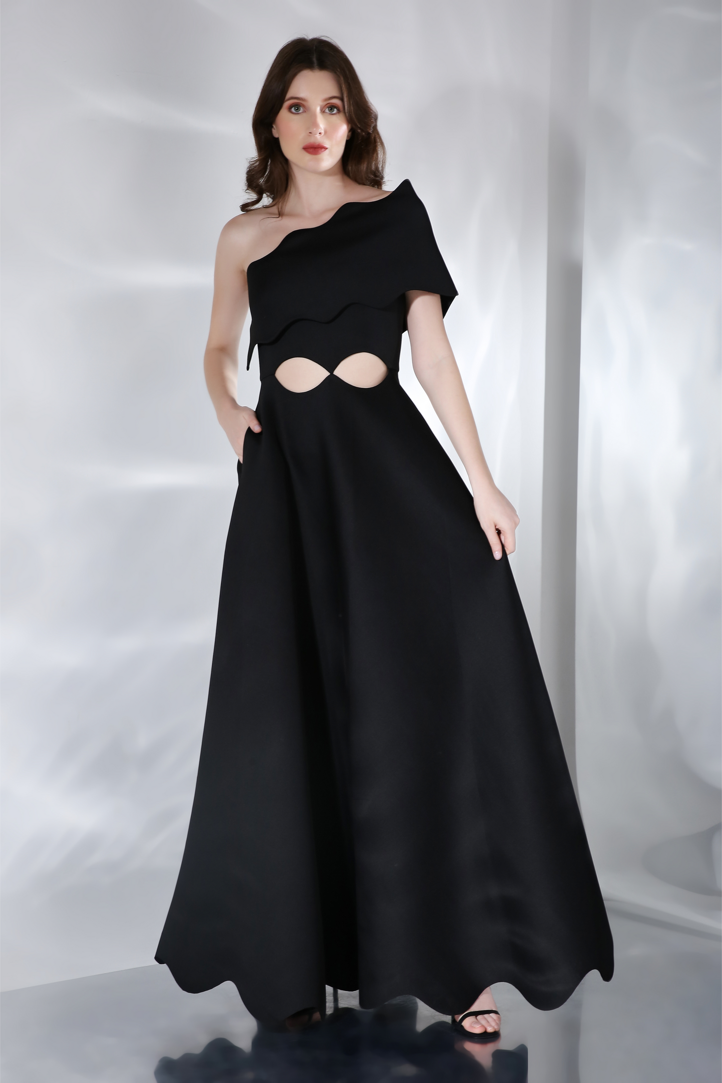Francesca + Detachable Wavy Wrap