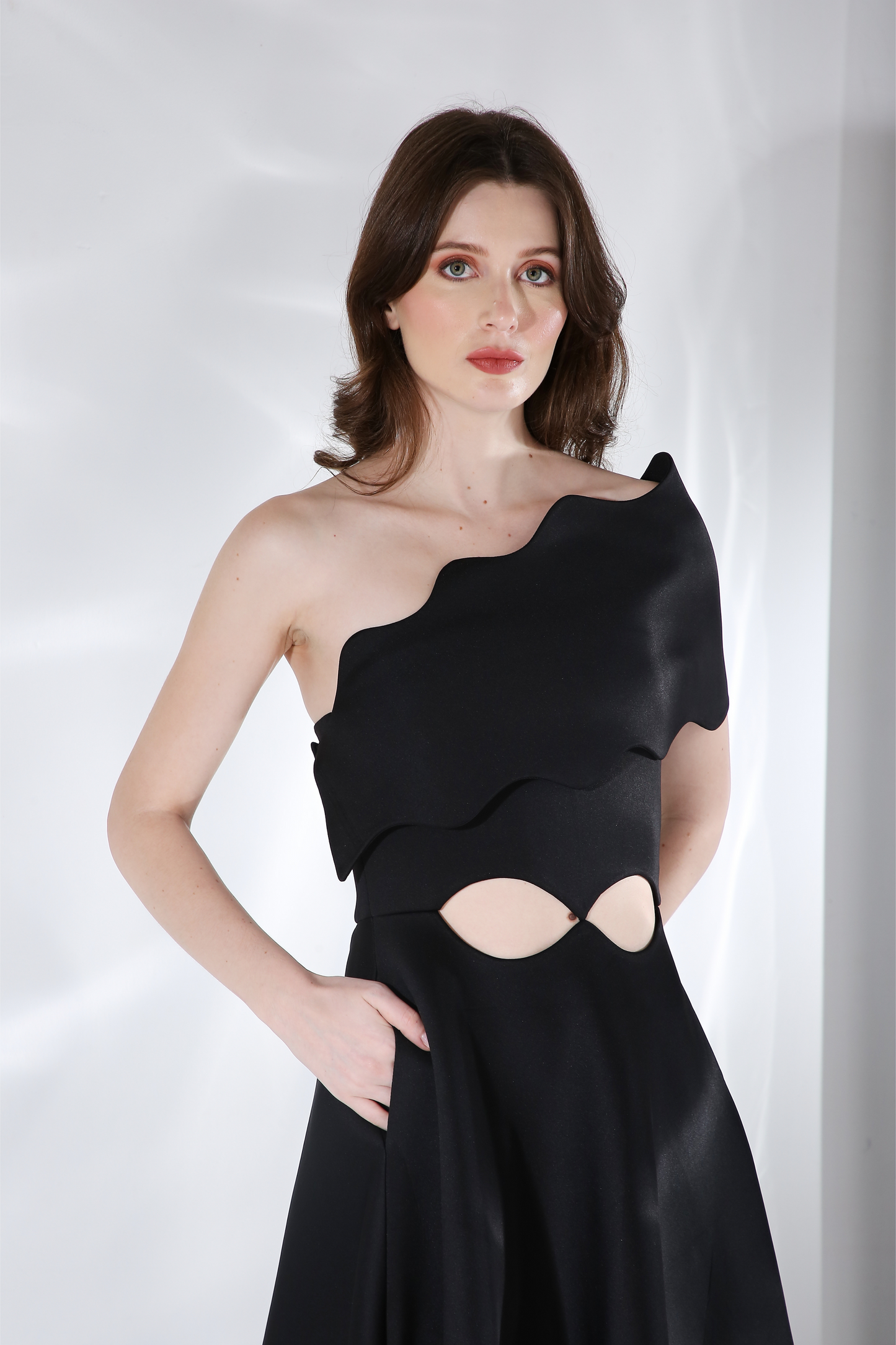 Francesca + Detachable Wavy Wrap
