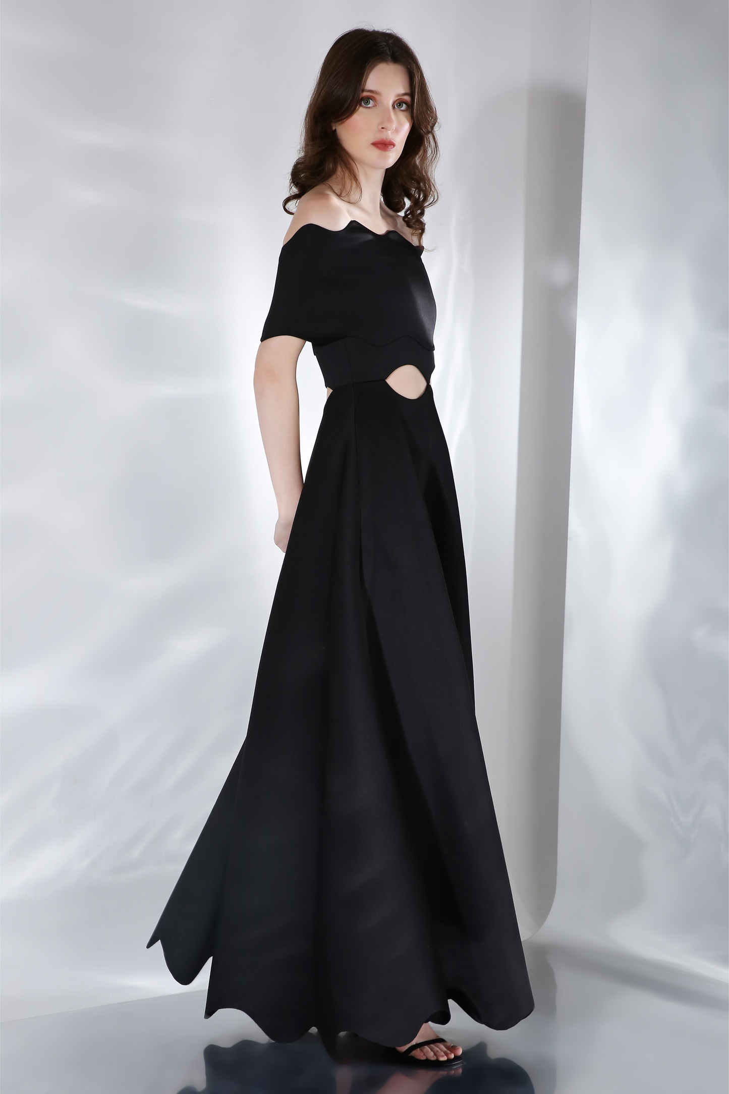 Francesca + Detachable Wavy Wrap
