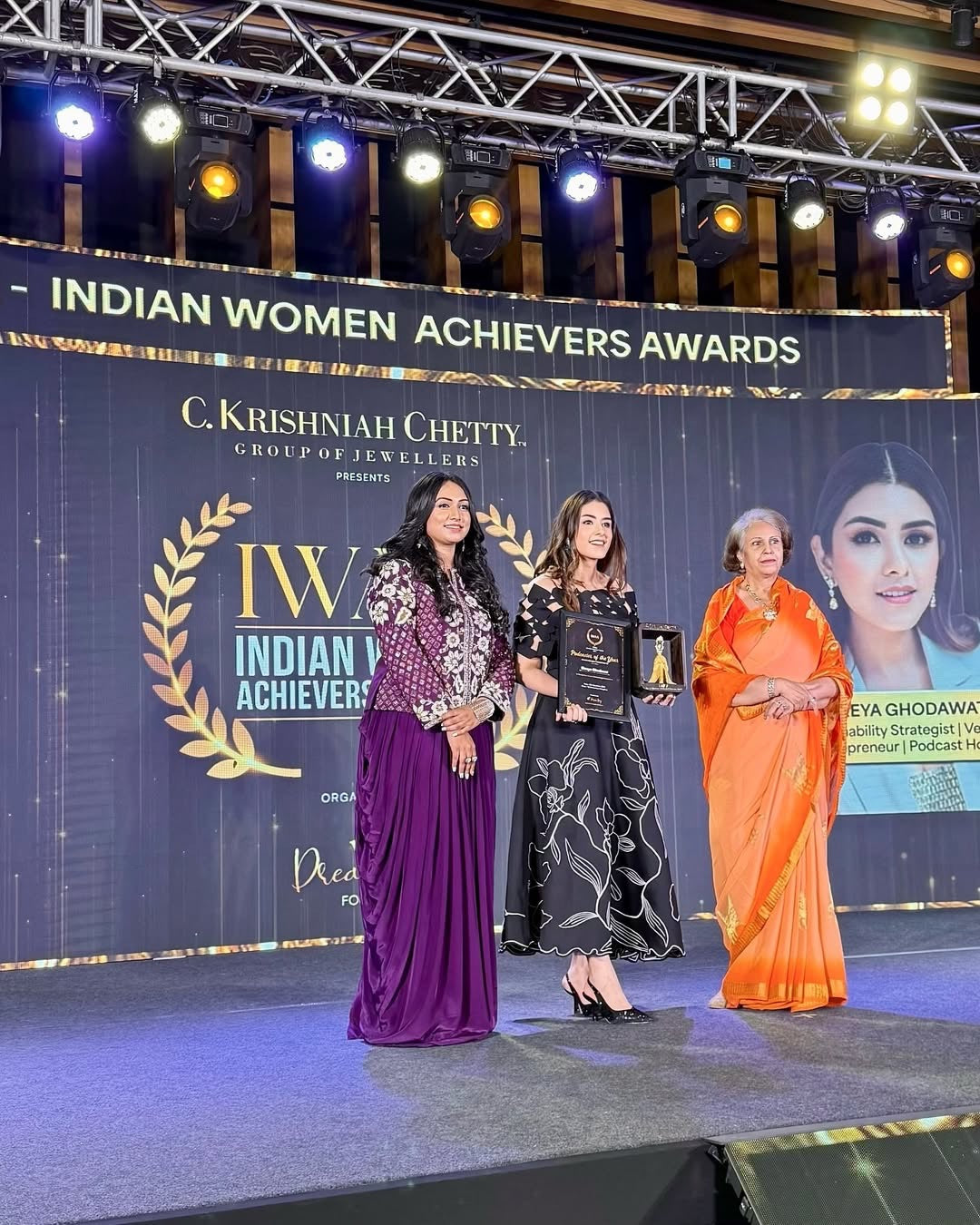 Shreya Godawat in Vero + Cutwork Wrap