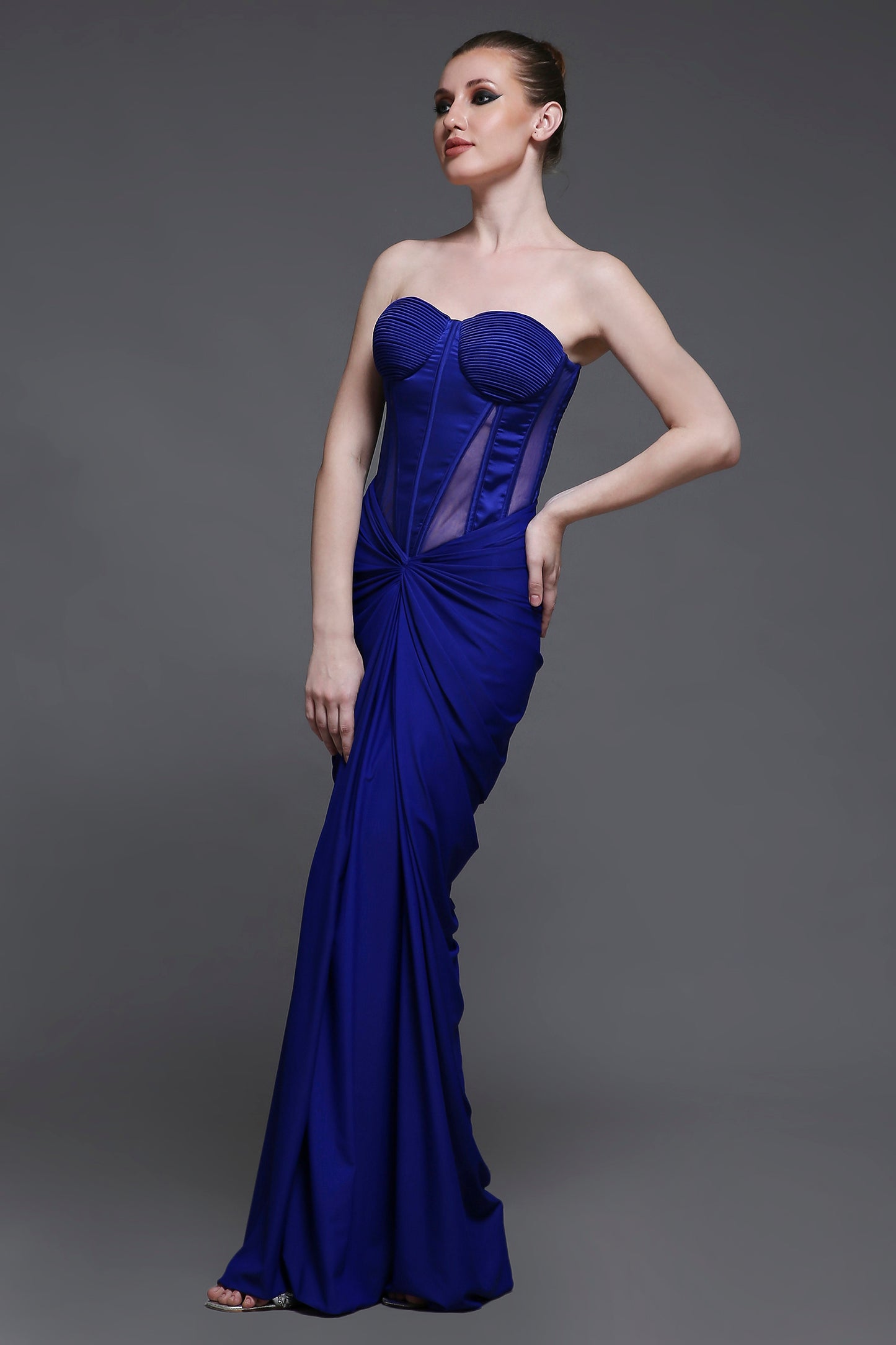 Bahaar Dhawan Rohatgi in Bleu Georgia Corset