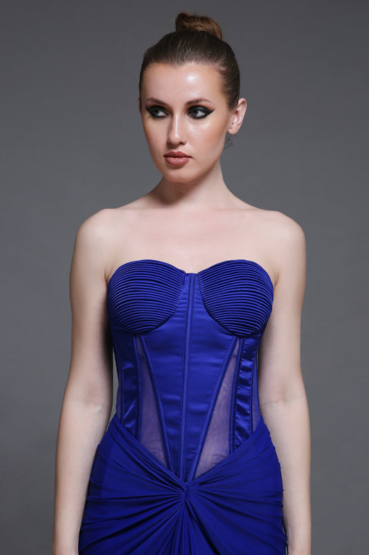Bleu Georgia Corset