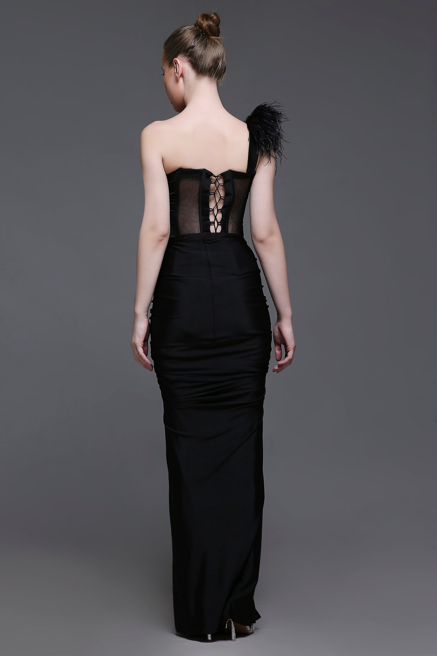 Noir Georgia Feather Strap