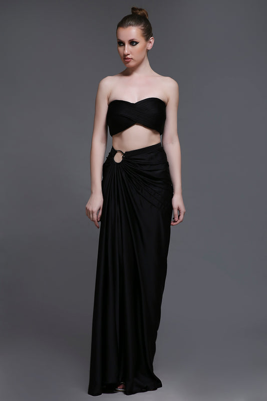 Noir Emily Set of Bustier + Skirt