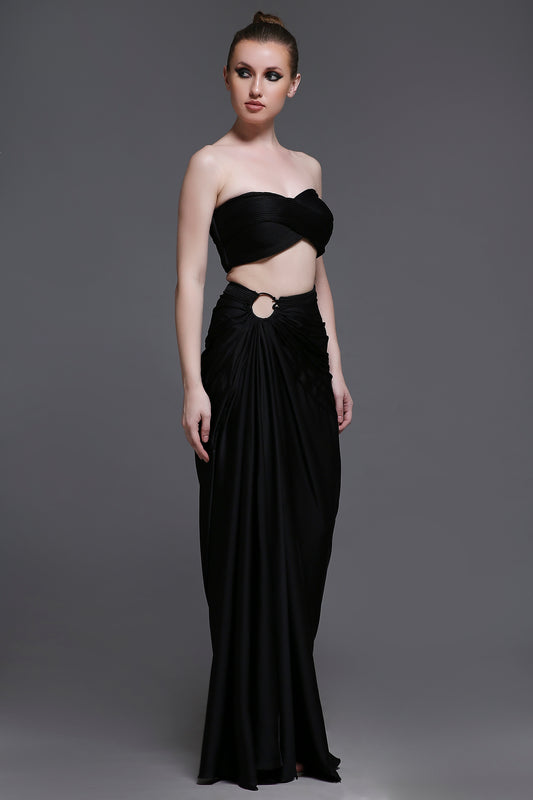 Noir Emily Set of Bustier + Skirt