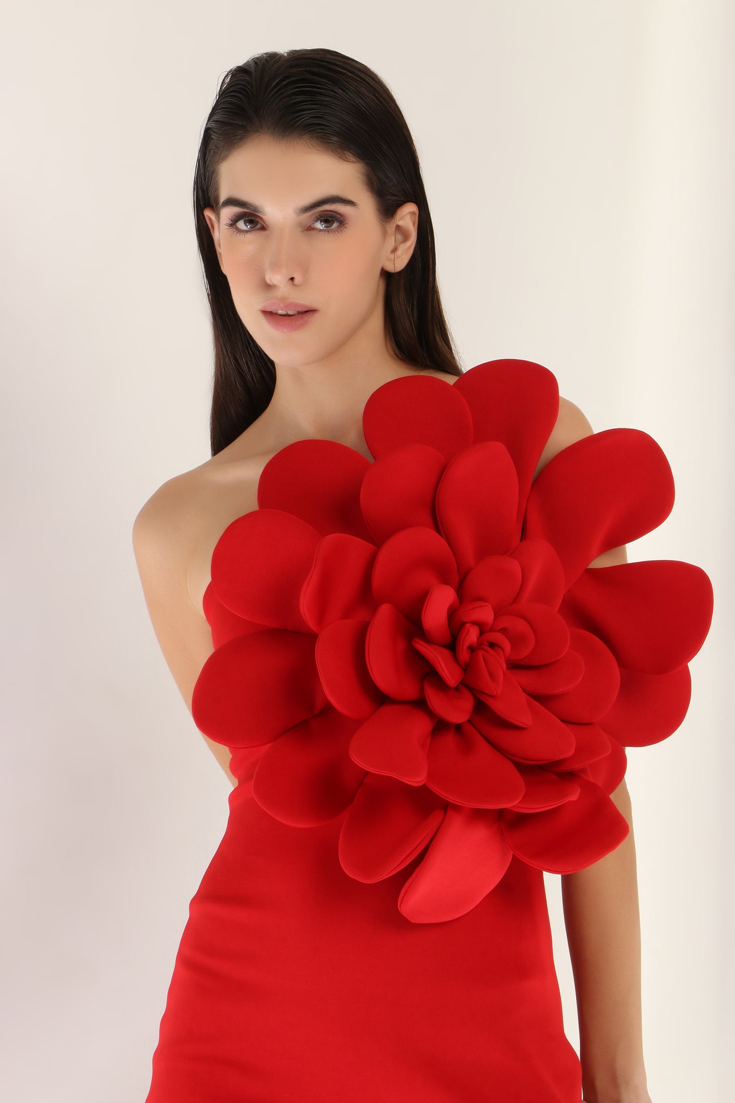 Sylvia Bodycon + Detachable Flower wrap