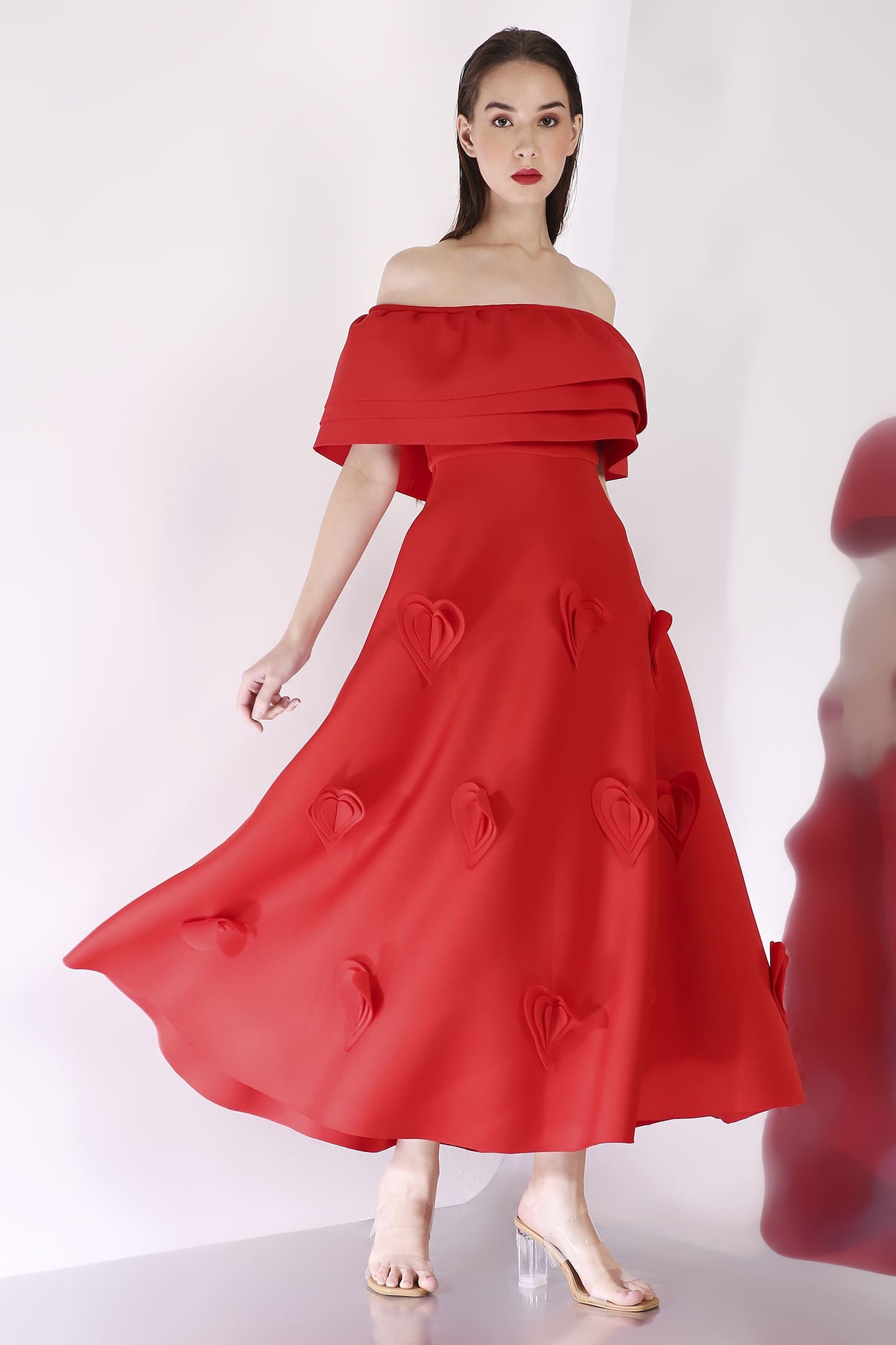 Scarlet Cassandra + Ruffle Wrap