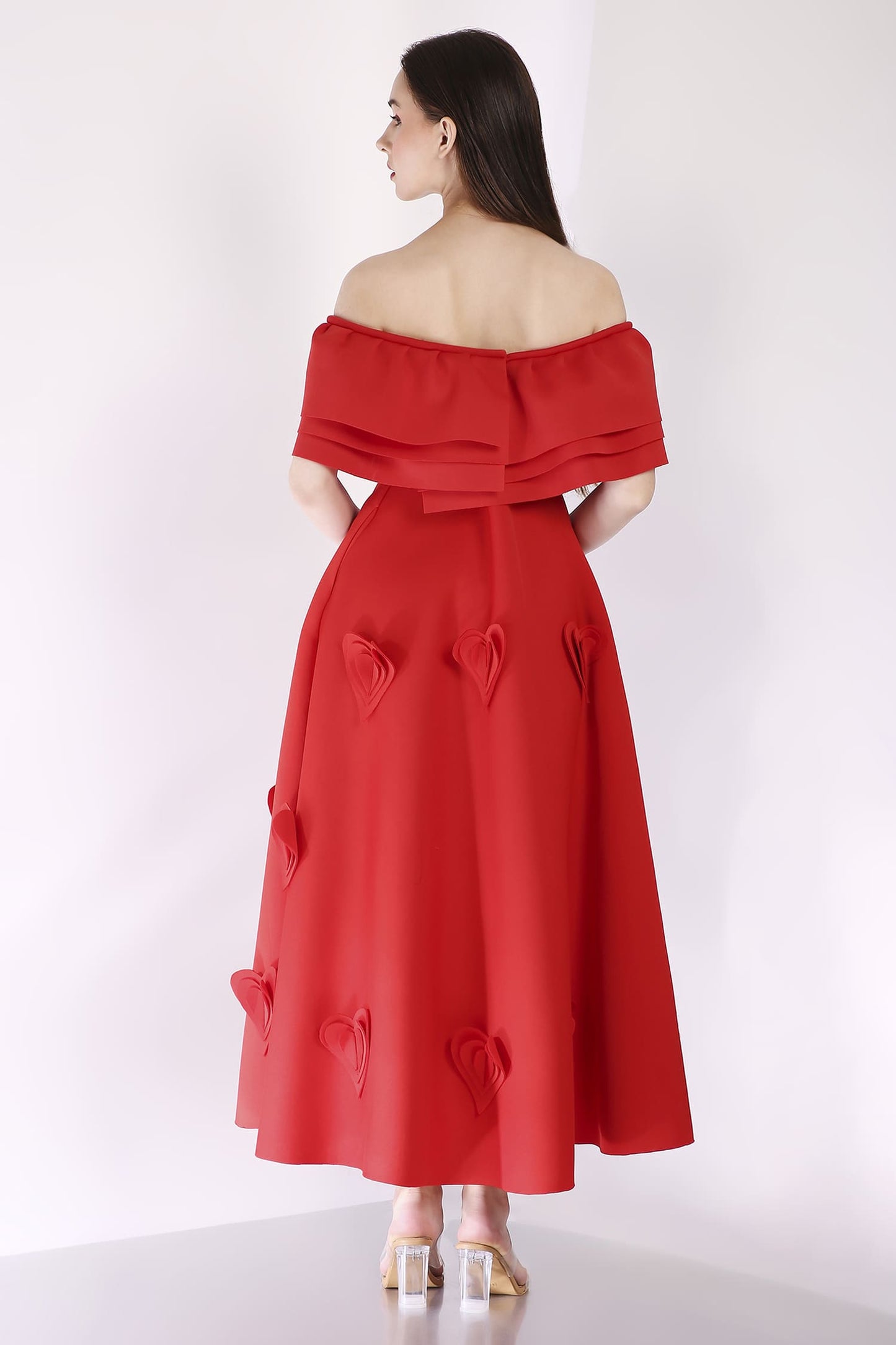 Scarlet Cassandra + Ruffle Wrap
