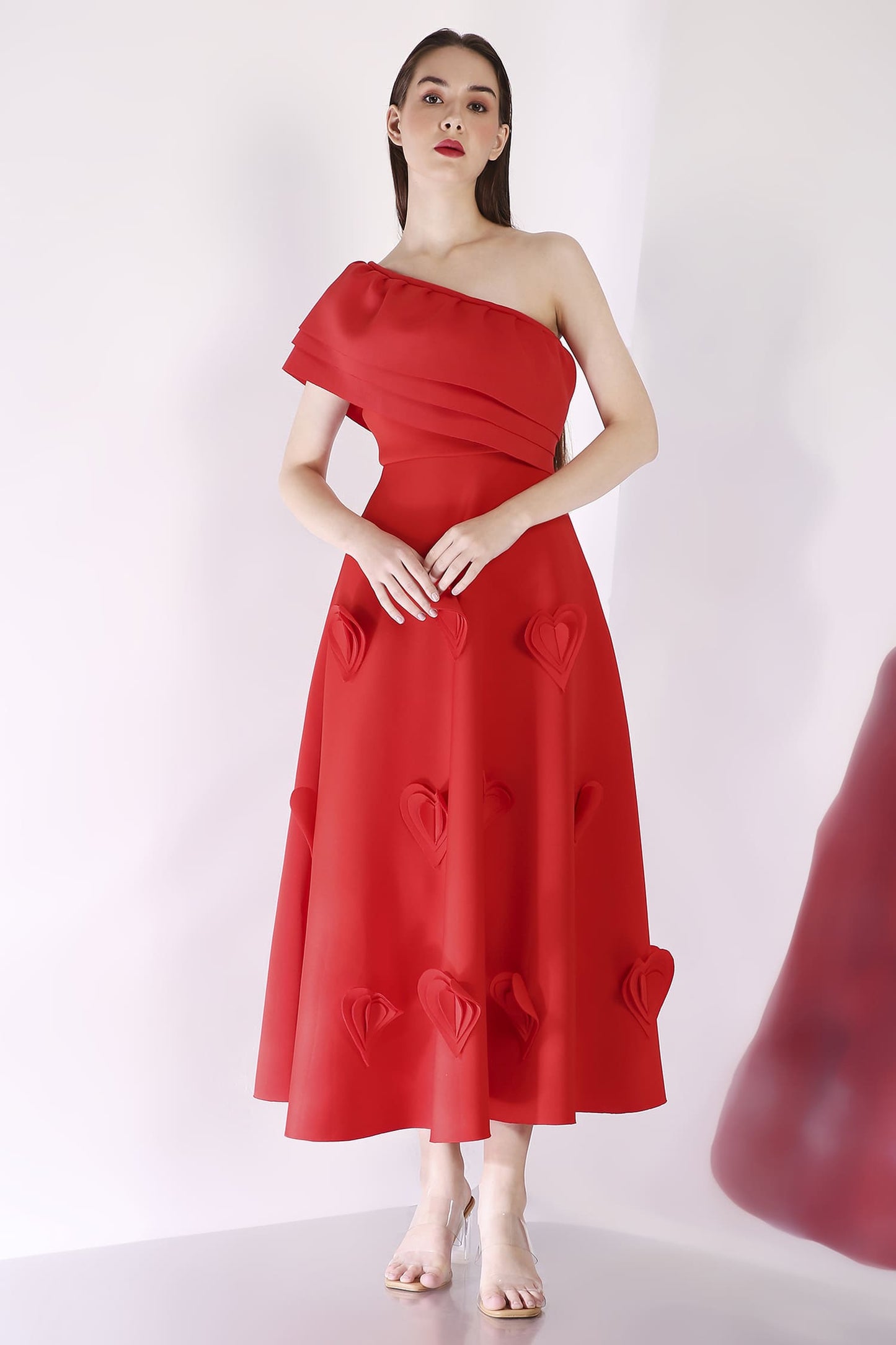 Scarlet Cassandra + Ruffle Wrap