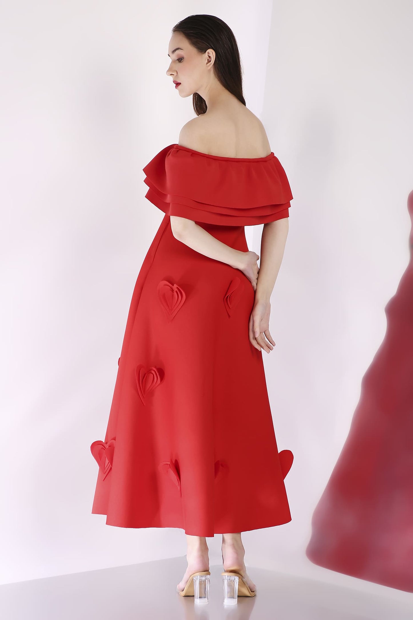 Scarlet Cassandra + Ruffle Wrap