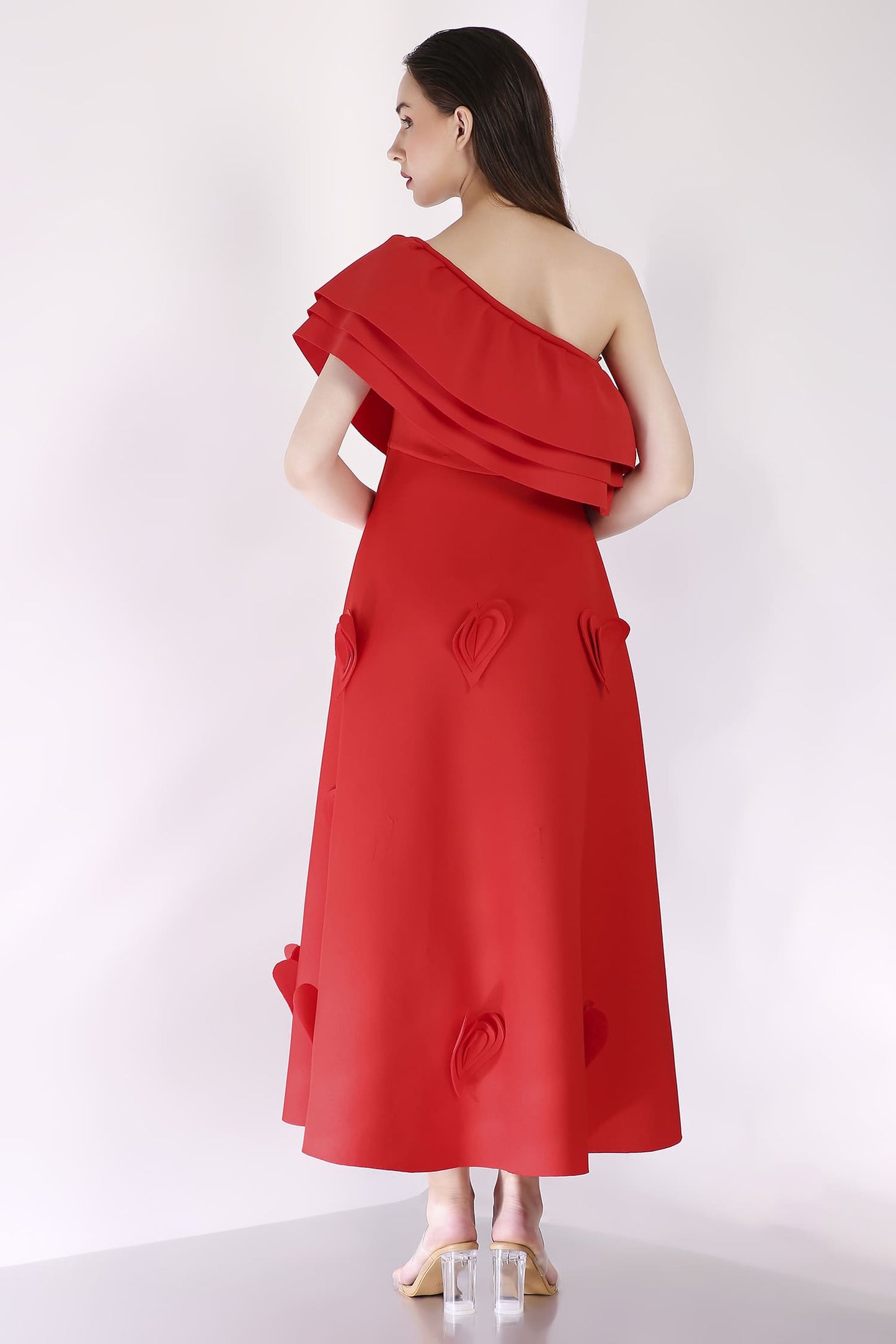 Scarlet Cassandra + Ruffle Wrap
