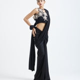 Mansi+ Zardozi overlay + Detachable pallu