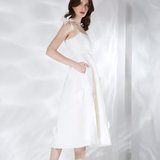 Cassandra + Detachable Feather Wrap