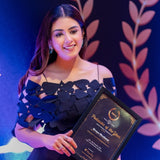 Shreya Godawat in Vero + Cutwork Wrap