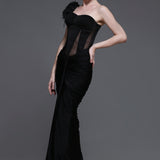 Noir Georgia Feather Strap