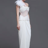 Blanc Lily Set + Feather Strap