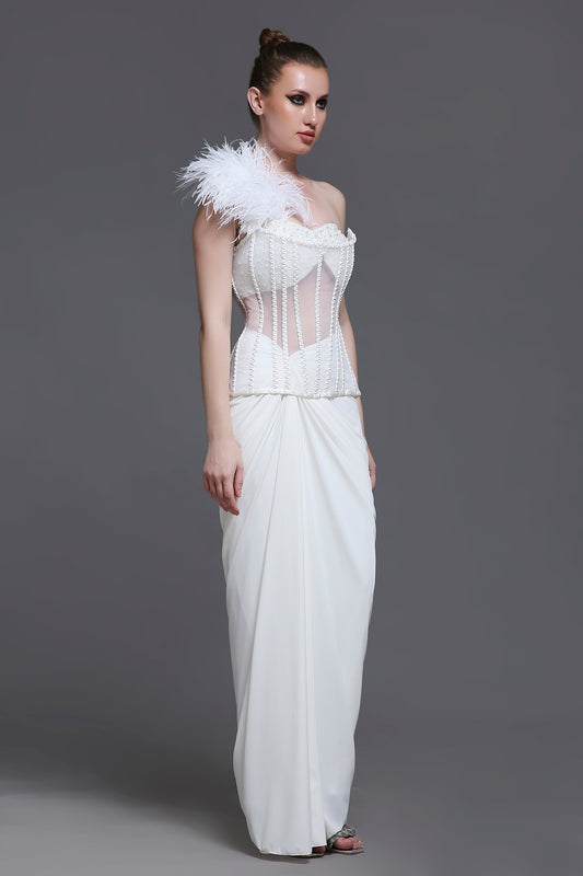 Blanc Lily Set + Feather Strap