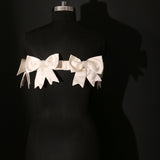 Detachable Satin Bow Wrap