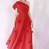 Scarlet Cassandra + Ruffle Wrap