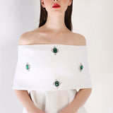 Tyche + Emerald Studded Wrap